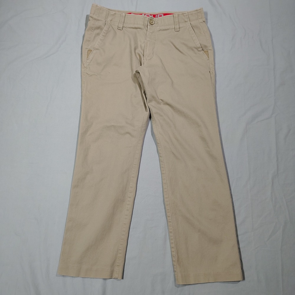 Under Armour Pants Mens 36x30 Tan Performance Chino Tapered Leg Golf 1261609